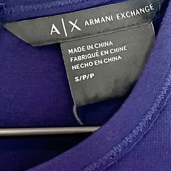 ARMANI EXCHANGE BLUE SLEEVELESS WOMEN MINI DRESS BRAND NEW SIZE SMALL - Picture 3 of 7